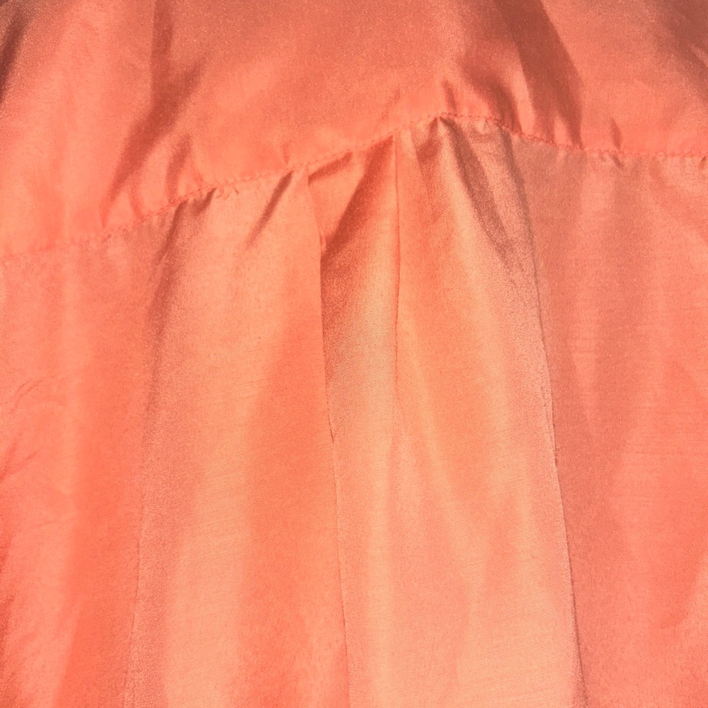 Vittorino Dress Shirt Men's Size XL 17-17 1/2 35-36 Orange Long Sleeve - Picture 6 of 11